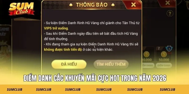 Điểm danh các khuyến mãi cực hot trong năm 2026